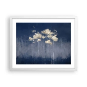 Poster in einem weißen Rahmen - Wie Blütenblätter im Wind - 50x40 cm