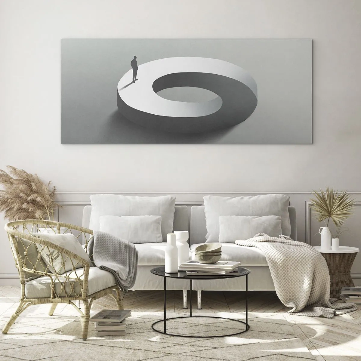 Glasbild - Bild auf glas - Und wie soll man davon klug werden - 90x30 cm