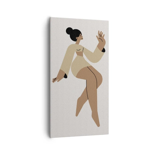 Bild auf Leinwand - Leinwandbild - Eine anmutige Form - 55x100 cm