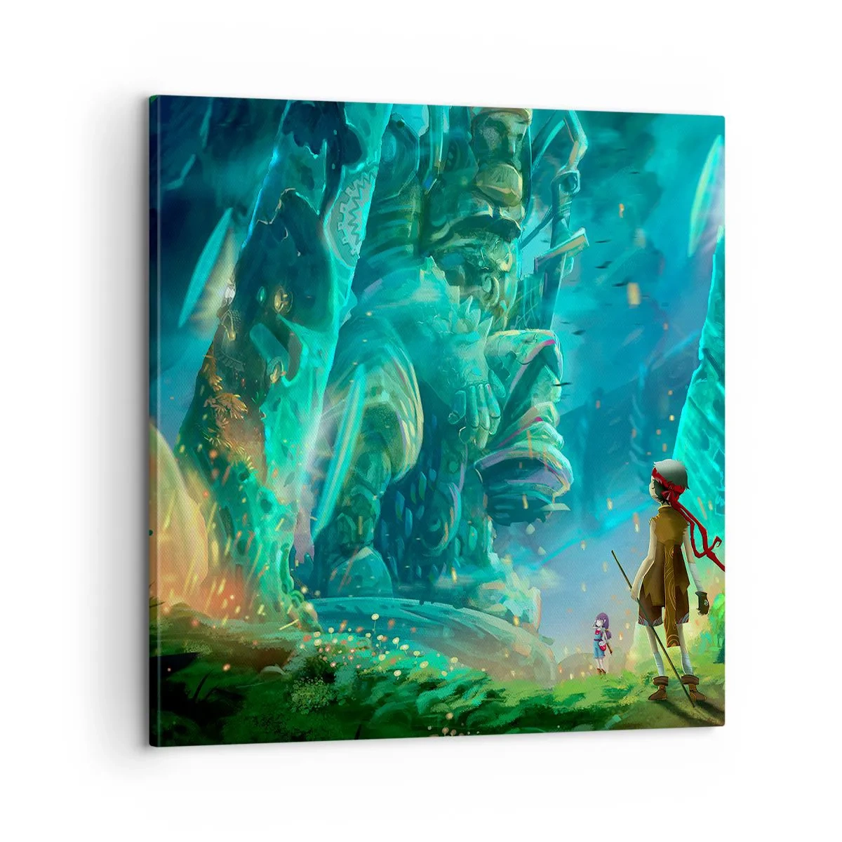 Bild auf Leinwand - Leinwandbild - Aus dem großen Märchenbuch - 60x60 cm