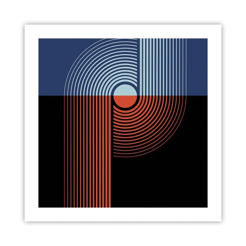 Poster - In einer geometrischen Umarmung - 50x50 cm