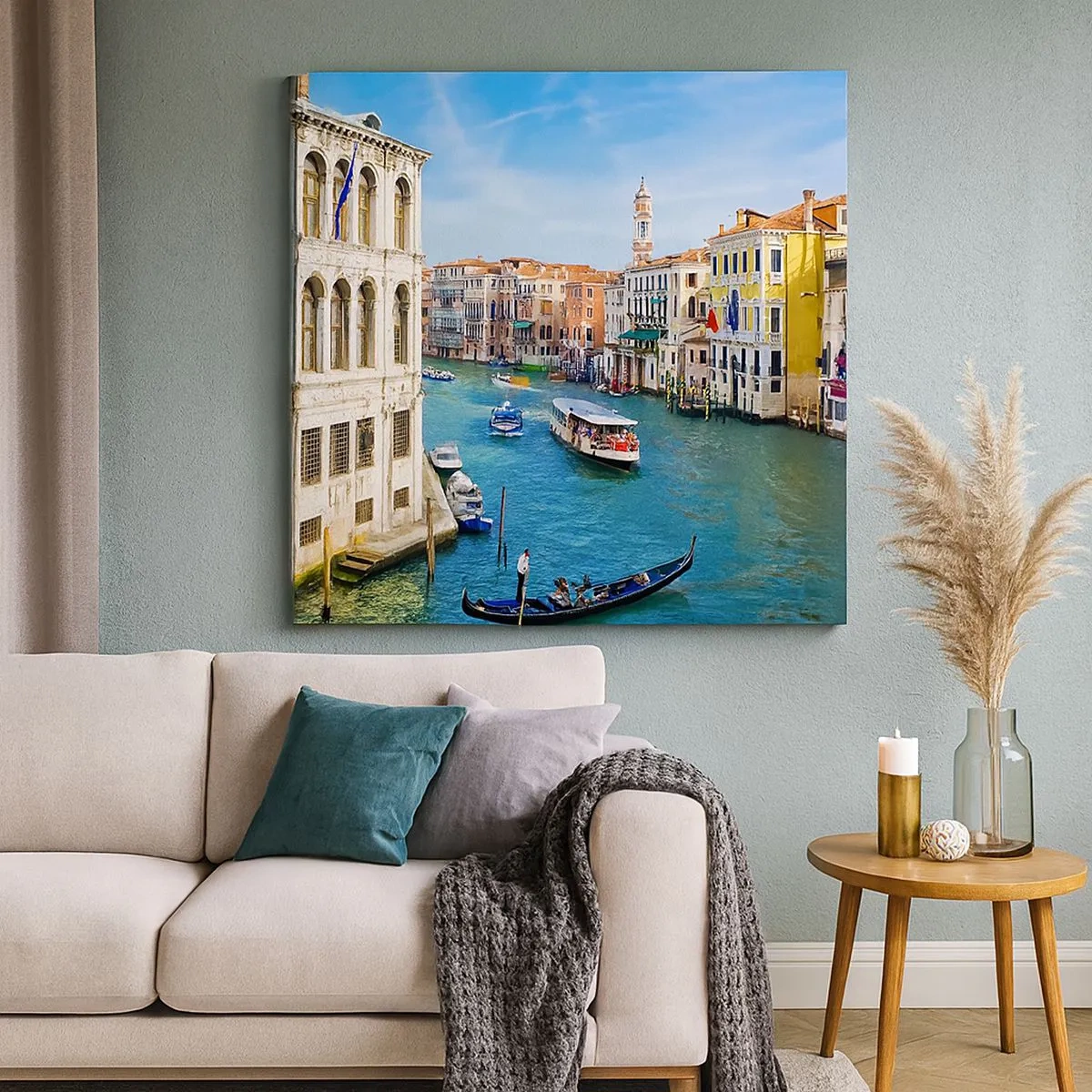 Bild auf Leinwand - Leinwandbild - Der einzigartige Verkehr der Welt - 30x30 cm