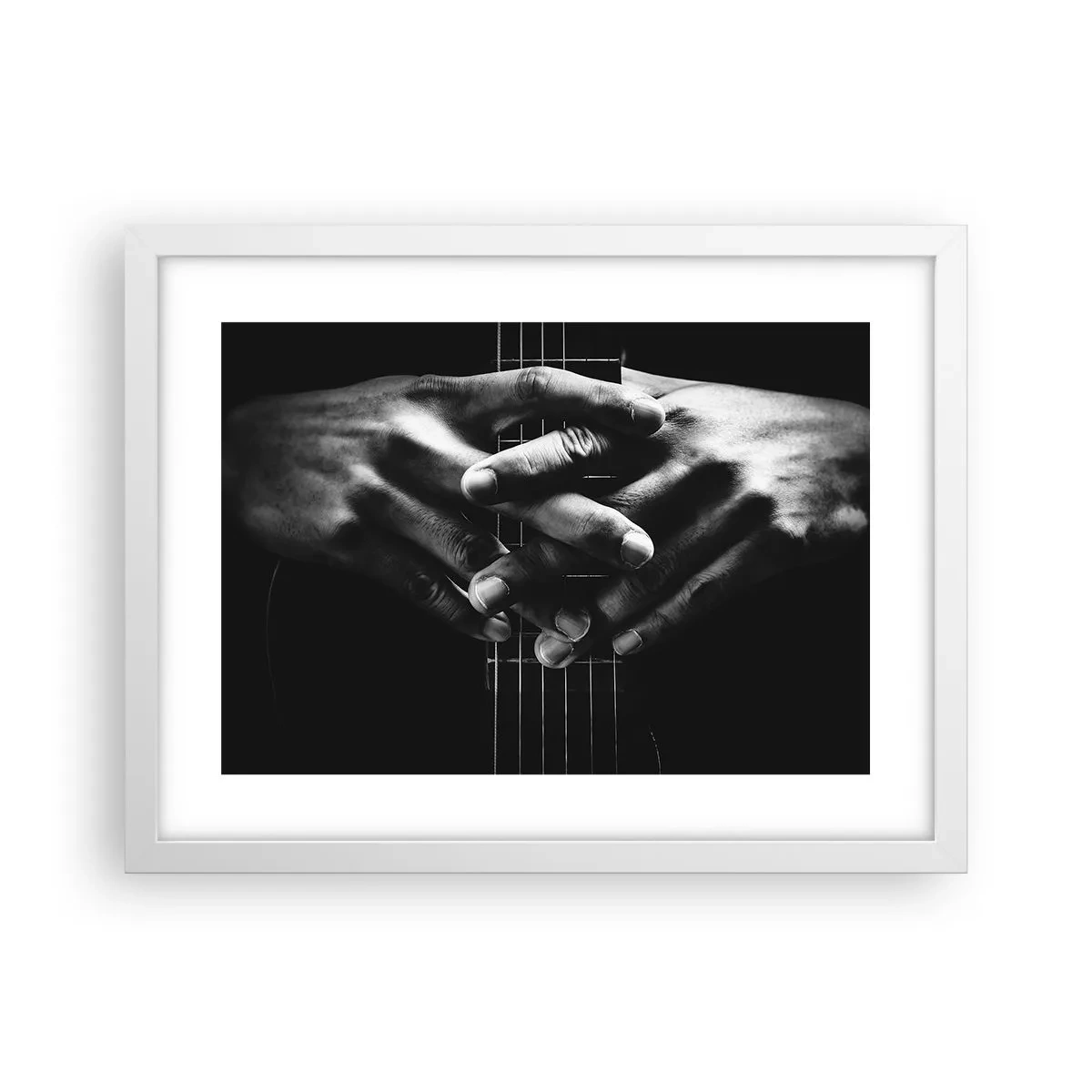 Poster in einem weißen Rahmen - Gebet des Künstlers - 40x30 cm