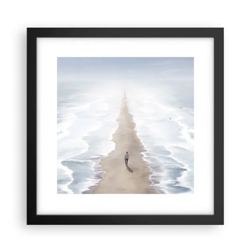 Poster in einem schwarzem Rahmen - Glänzende Zukunft - 30x30 cm