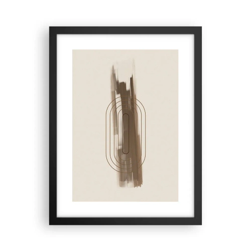 Poster in einem schwarzem Rahmen - Ein Hauch von Grau - 30x40 cm