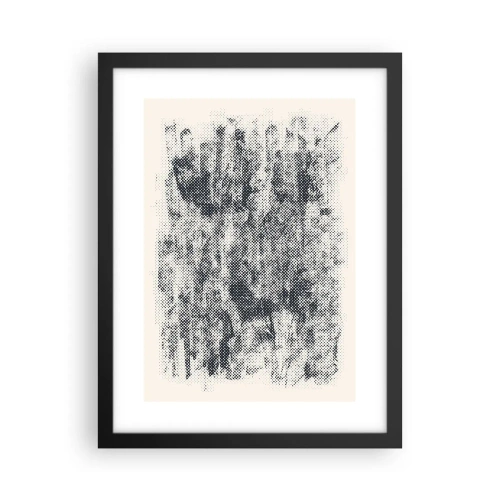 Poster in einem schwarzem Rahmen - Nebelige Komposition - 30x40 cm