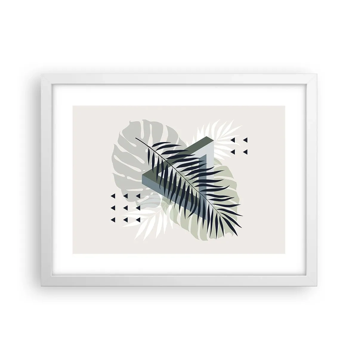 Poster in einem weißen Rahmen - Natur und Geometrie – zwei Ordnungen? - 40x30 cm