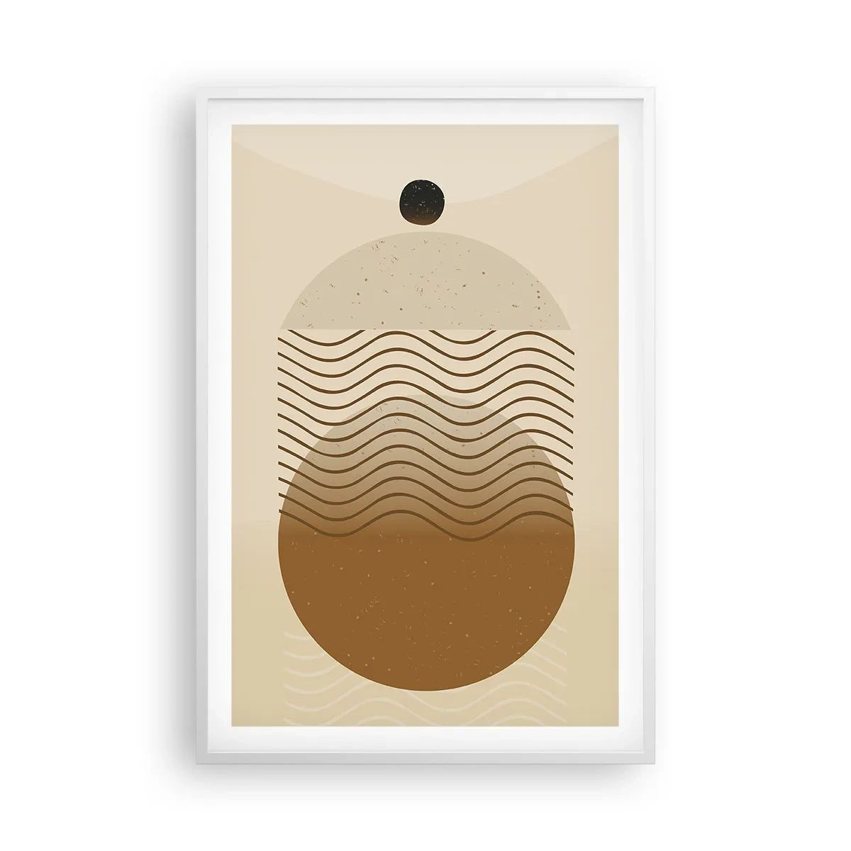 Poster in einem weißen Rahmen - Zur Entstehung geometrischer Figuren - 61x91 cm