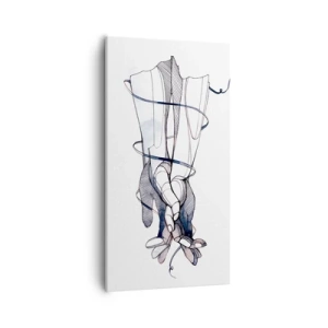 Bild auf Leinwand - Leinwandbild - Touch-Studie - 55x100 cm