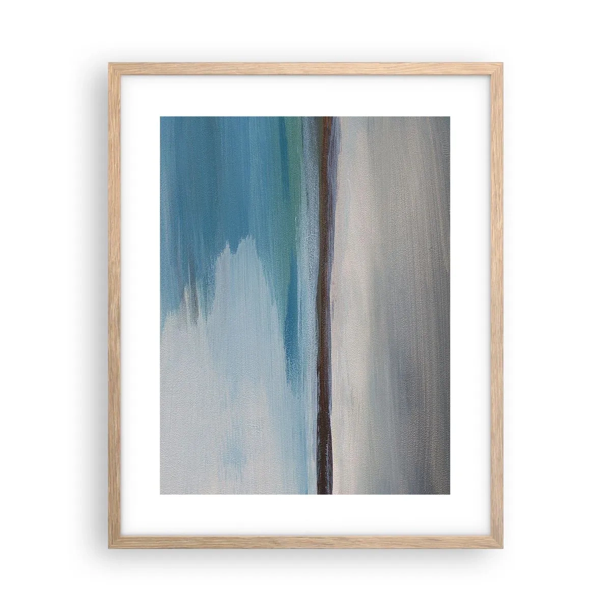 Poster in einem Rahmen aus heller Eiche - Horizontale Landschaft - 40x50 cm