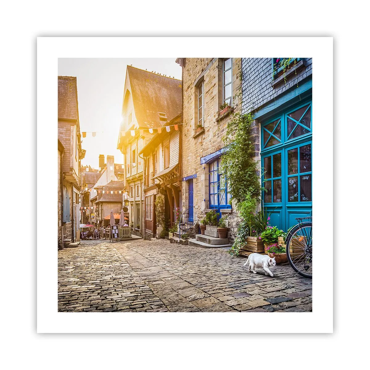 Poster - Der weiße Geist der Stadt - 50x50 cm