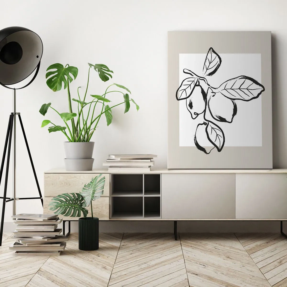 Bild auf Leinwand - Leinwandbild - Dort, wo Zitronen reifen… - 45x80 cm