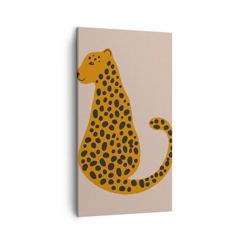 Bild auf Leinwand - Leinwandbild - Leopardenmuster ist ein modisches Muster - 45x80 cm