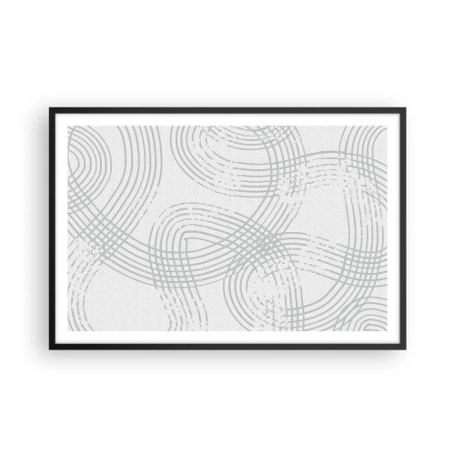 Poster in einem schwarzem Rahmen - Es gibt keinen einfachen Weg - 91x61 cm