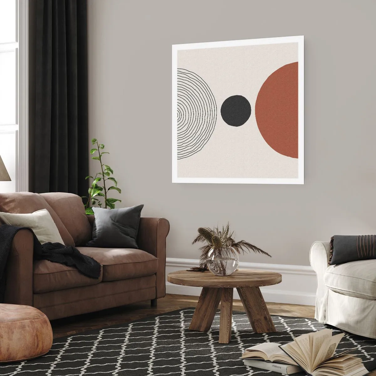 Poster - Das Zentrum der Aufmerksamkeit - 30x30 cm