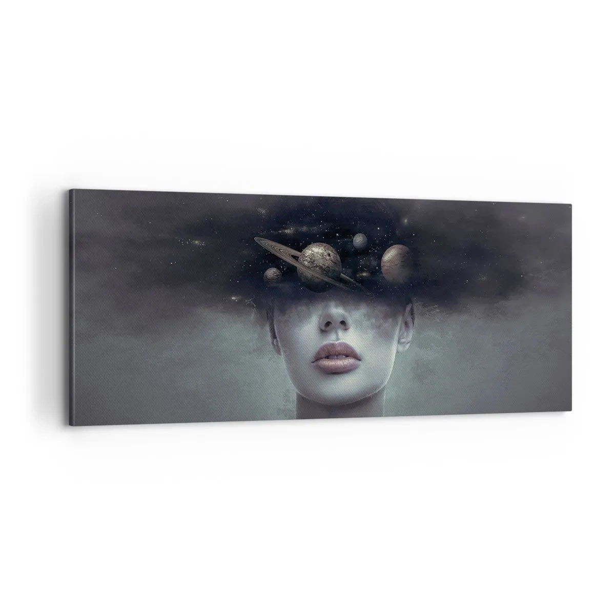 Bild auf Leinwand - Leinwandbild - Und die Planeten spielen verrückt ... - 100x40 cm