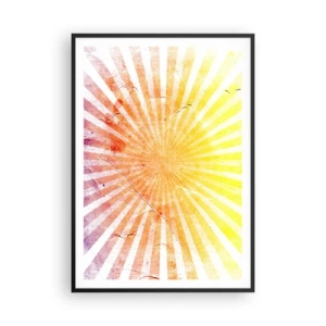 Poster in einem schwarzem Rahmen - Sonnenaufgänge und Sonnenuntergänge - 70x100 cm