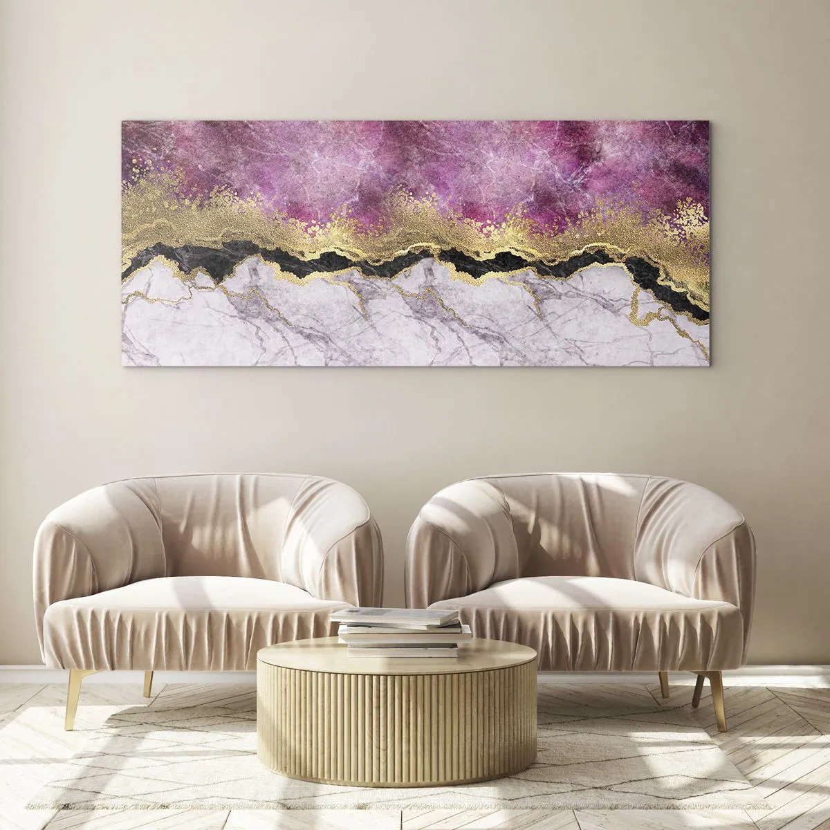 Glasbild - Bild auf glas - An der Grenze - 100x40 cm