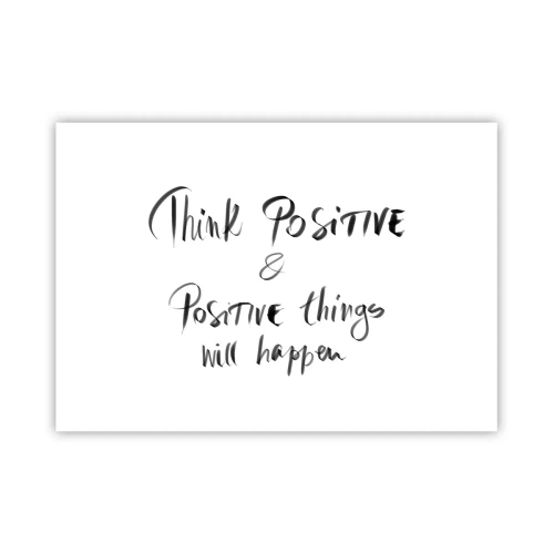 Poster - Inspirierender Schriftzug in Schwarz auf weißem Hintergrund - 100x70cm - Wie soll man leben? - Moderne Wanddekoration für Wohnzimmer und Schlafzimmer ARTTOR