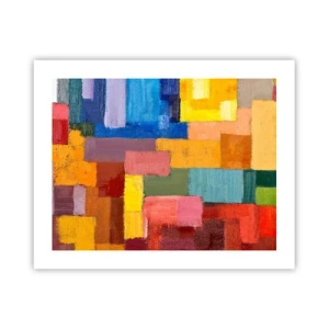 Poster - Jeder ist anders, alle bunt - 50x40 cm