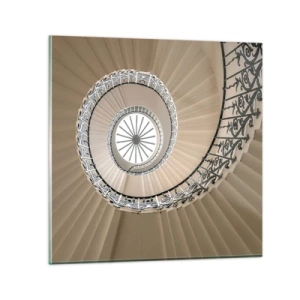 Glasbild - Bild auf glas - Im Inneren der Muschel - 30x30 cm