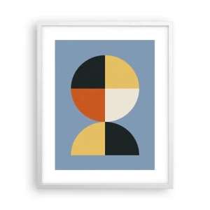 Poster in einem weißen Rahmen - Beobachte und zähle - 40x50 cm