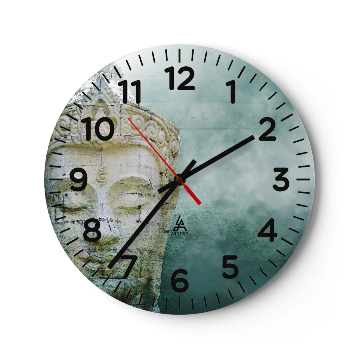 Wanduhr - Glasuhr - Auf der Suche nach dem Licht - 40x40 cm