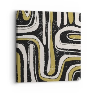 Bild auf Leinwand - Leinwandbild - Komposition: Straßen und Gassen - 30x30 cm