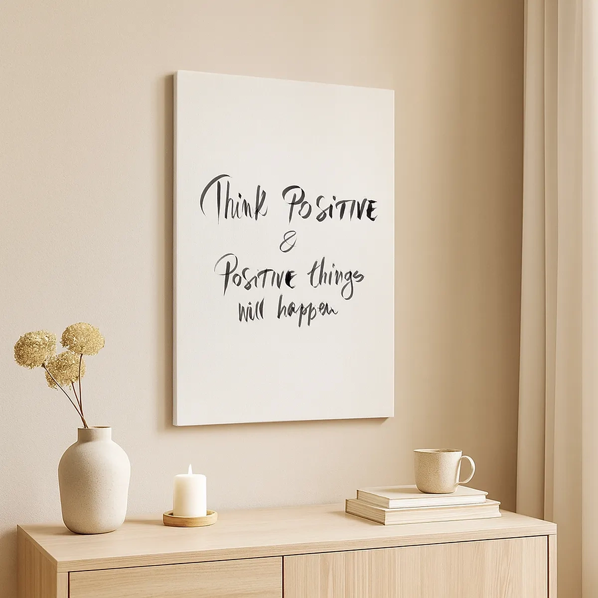 Bild auf Leinwand - Leinwandbild - Inspirierender Schriftzug in Schwarz auf weißem Hintergrund - 50x70cm - Wie soll man leben? - Moderne Wanddekoration für Wohnzimmer und Schlafzimmer ARTTOR