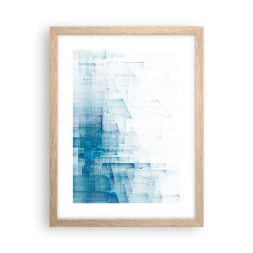 Poster in einem Rahmen aus heller Eiche - Wie der Raum wgeschaffen urde - 30x40 cm