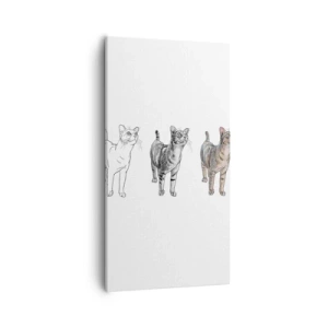 Bild auf Leinwand - Leinwandbild - Zeichenunterricht - 55x100 cm