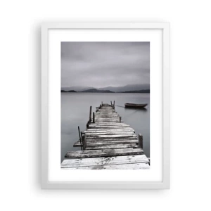 Poster in einem weißen Rahmen - Du kannst morgen gehen - 30x40 cm