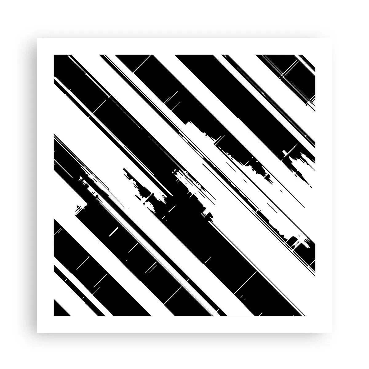 Poster - Eine intensive und dynamische Komposition - 60x60 cm