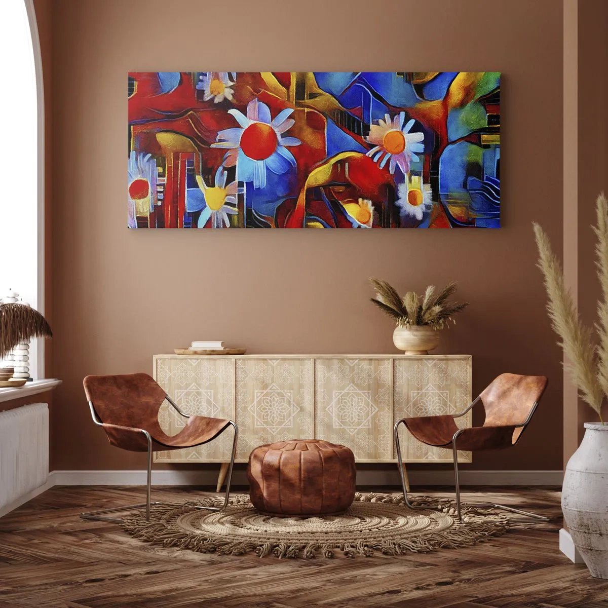 Bild auf Leinwand - Leinwandbild - Die Farben des Lebens - 90x30 cm