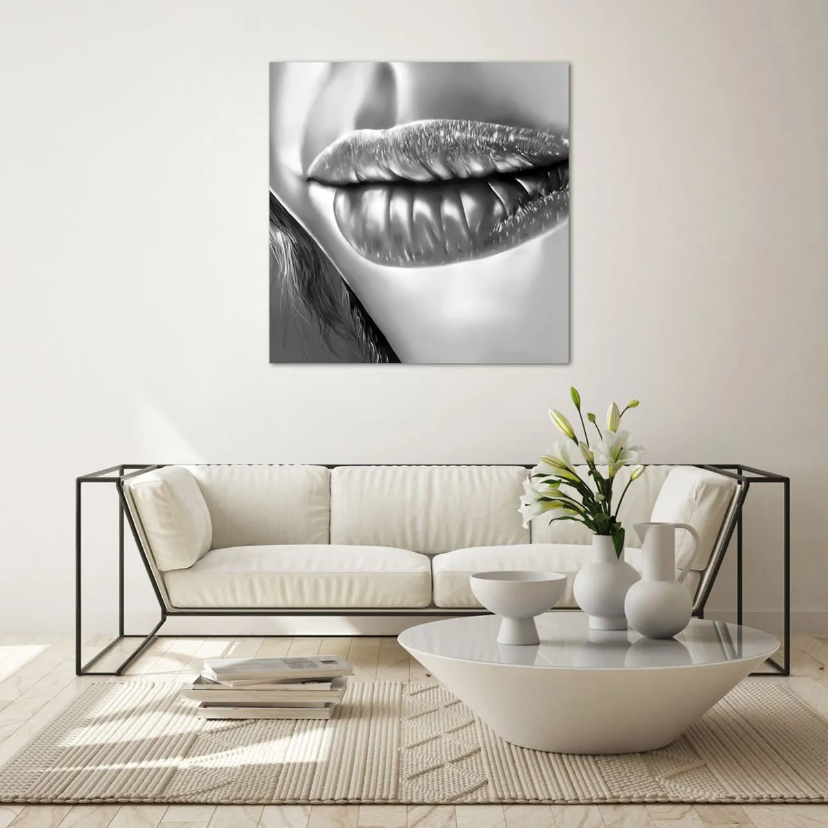 Glasbild - Bild auf glas - Ich weiß, was du denkst… - 60x60 cm