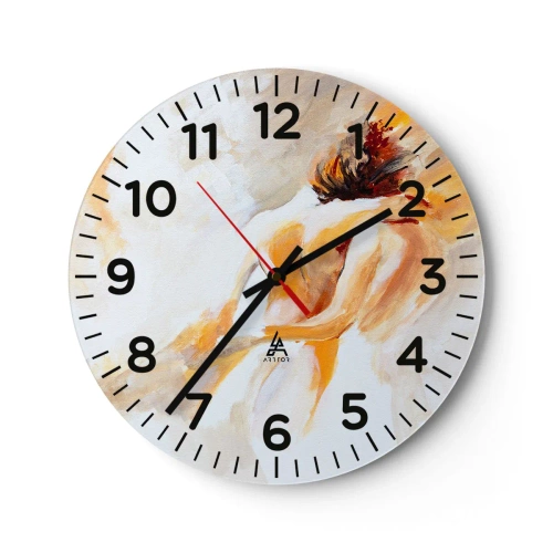 Wanduhr - Glasuhr - Am Himmel der Nähe - 40x40 cm