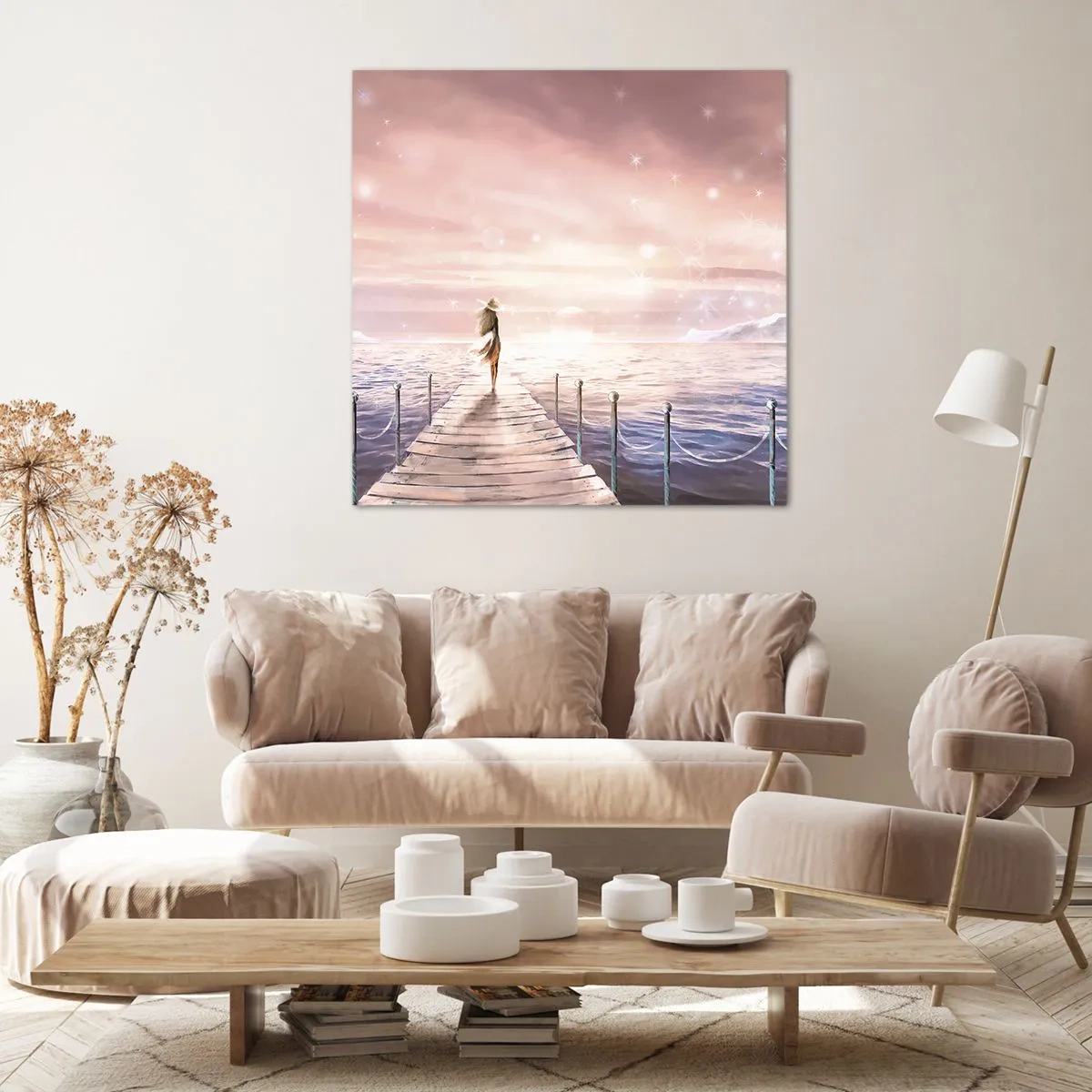 Bild auf Leinwand - Leinwandbild - Im Licht eines Traums - 40x40 cm