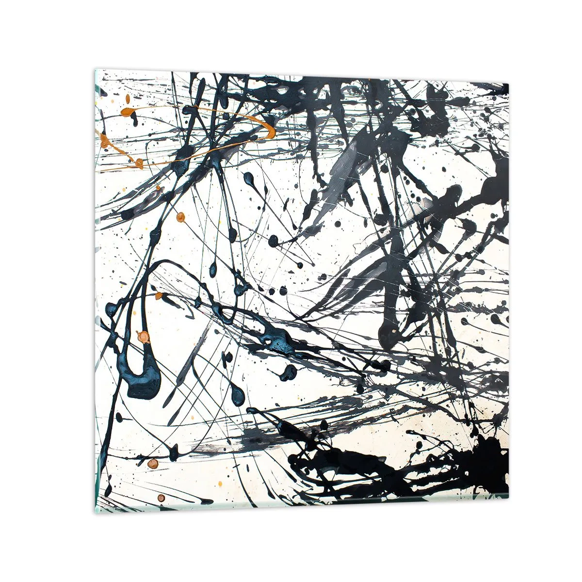 Glasbild - Bild auf glas - Expressionistische Abstraktion - 30x30 cm