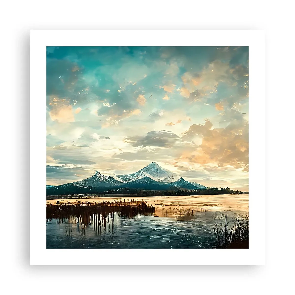 Poster - Unter dem Schutz des Himmels - 50x50 cm