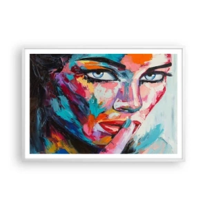 Poster in einem weißen Rahmen - Unser erstes Geheimnis - 100x70 cm