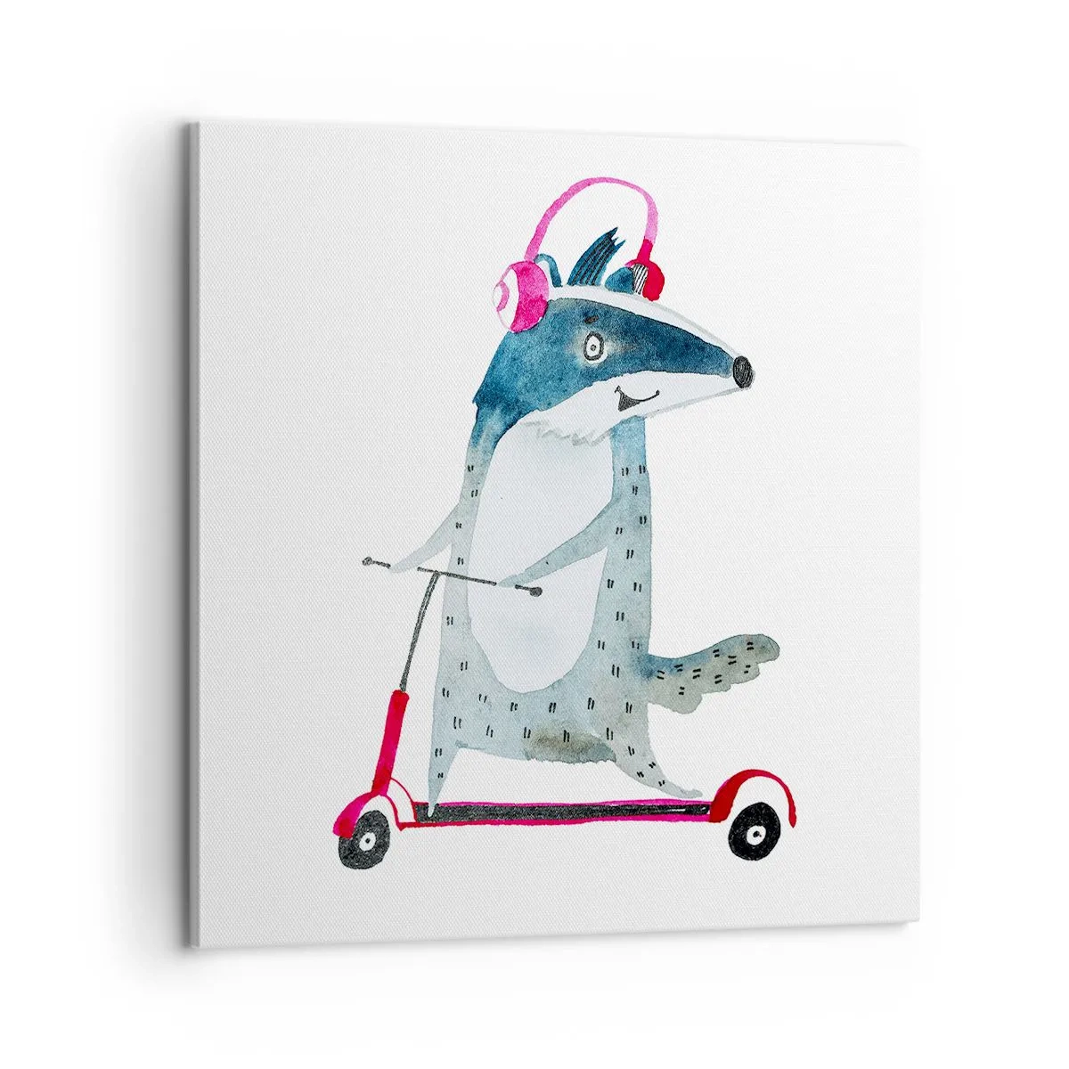 Bild auf Leinwand - Leinwandbild - Dachsfreude - 60x60 cm