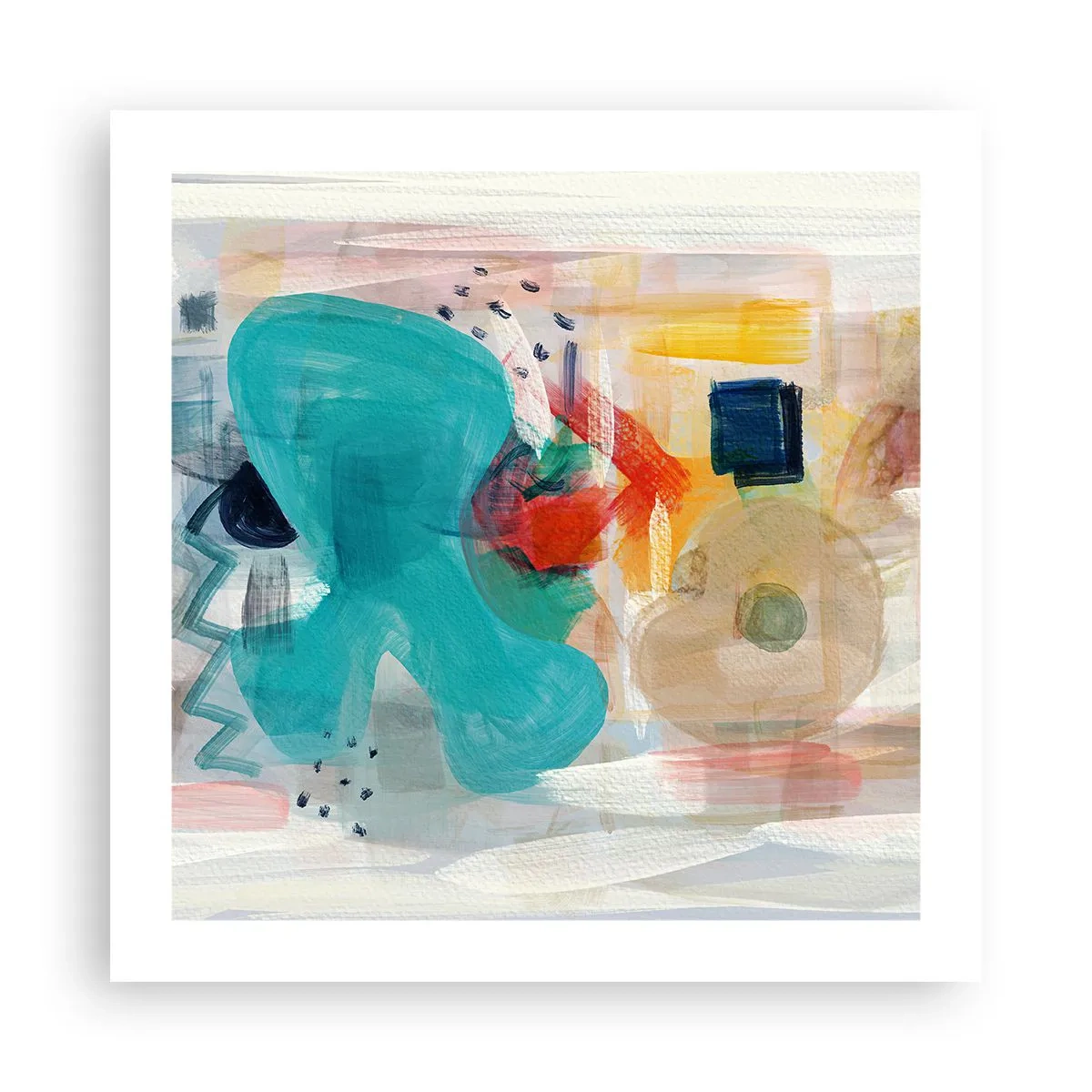 Poster - Buntes Spiel - 50x50 cm