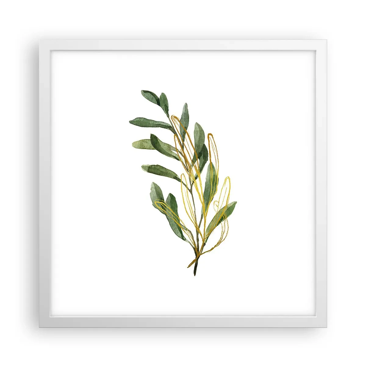 Poster in einem weißen Rahmen - Alles was gut ist - 40x40 cm