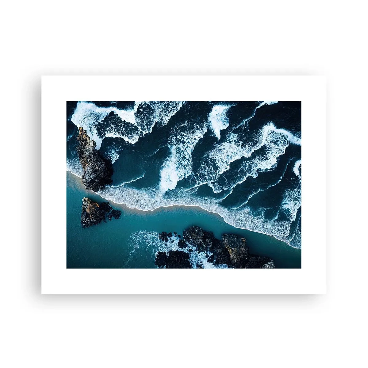 Poster - In Wellen gehüllt - 40x30 cm