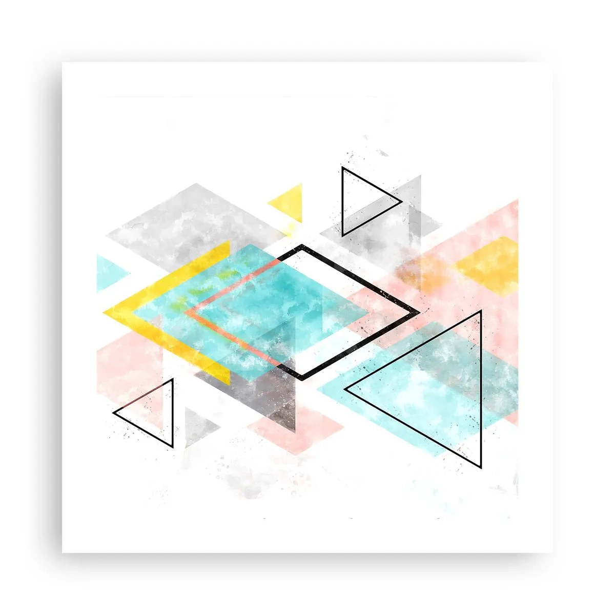Poster - Geometrisches Spiel - 50x50 cm