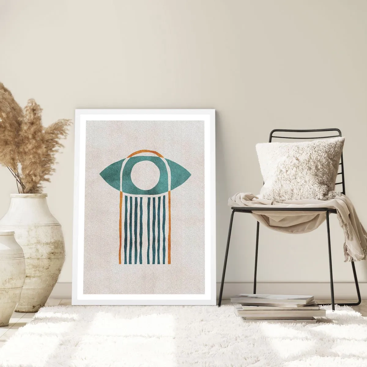 Poster in einem weißen Rahmen - Zeichen und Rituale - 40x50 cm