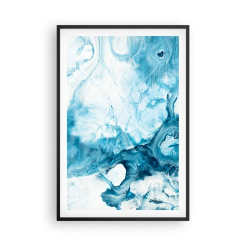 Poster in einem schwarzem Rahmen - Blaues Konzert - 61x91 cm