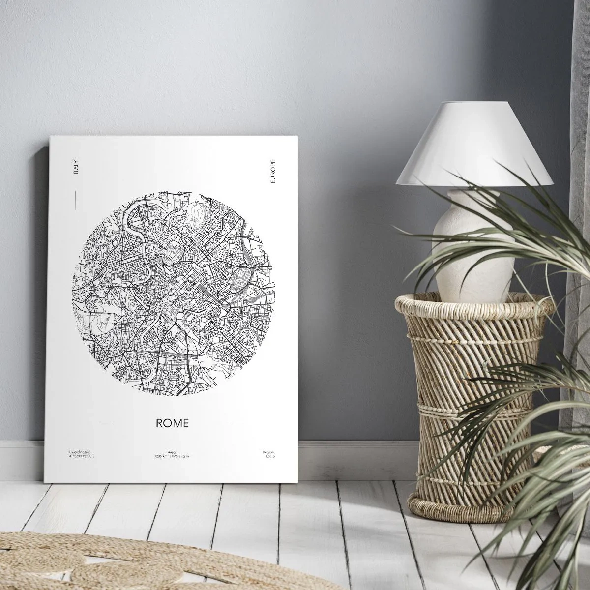 Bild auf Leinwand - Leinwandbild - Anatomie von Rom - 45x80 cm