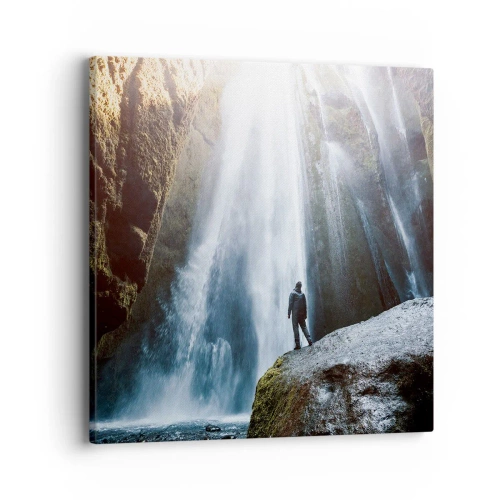 Bild auf Leinwand - Leinwandbild - Wiederherstellung der Proportionen - 40x40 cm