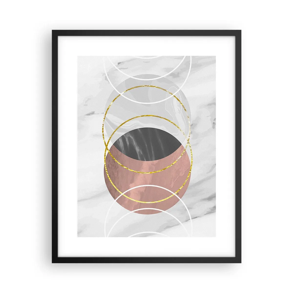 Poster in einem schwarzem Rahmen - Musik der Sphären - 40x50 cm